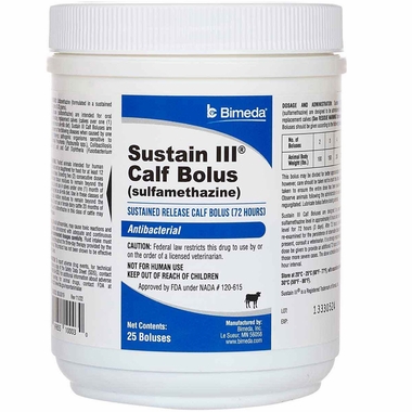 Sustain III Calf Bolus (RX), 25 Count