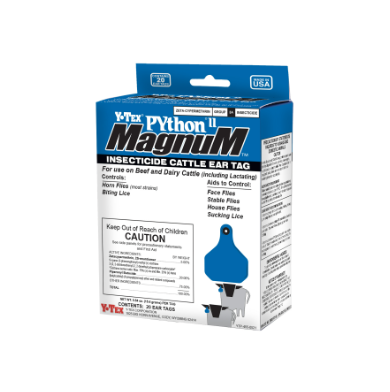 Python II Magnum Insecticide Cattle Ear Tag 20 count
