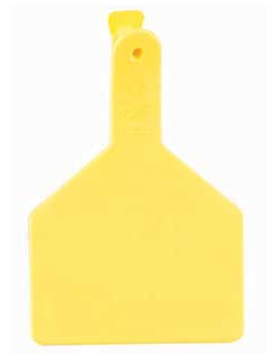 Z Tag Z1 Cow, Blank Yellow Tag