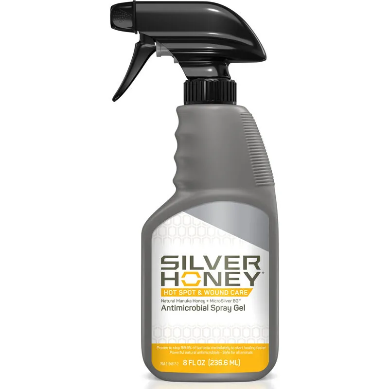 Silver Honey Rapid Wound Repair Antimicrobial Spray Gel, 8 oz