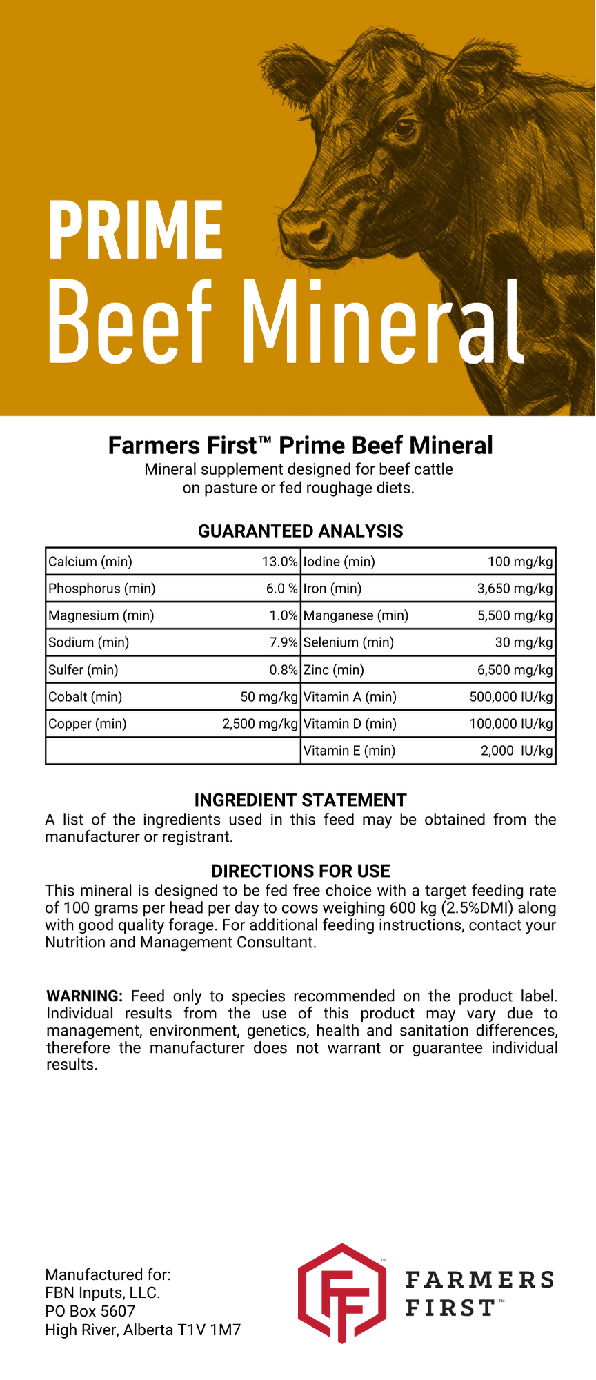 Prime Beef Mineral Tag