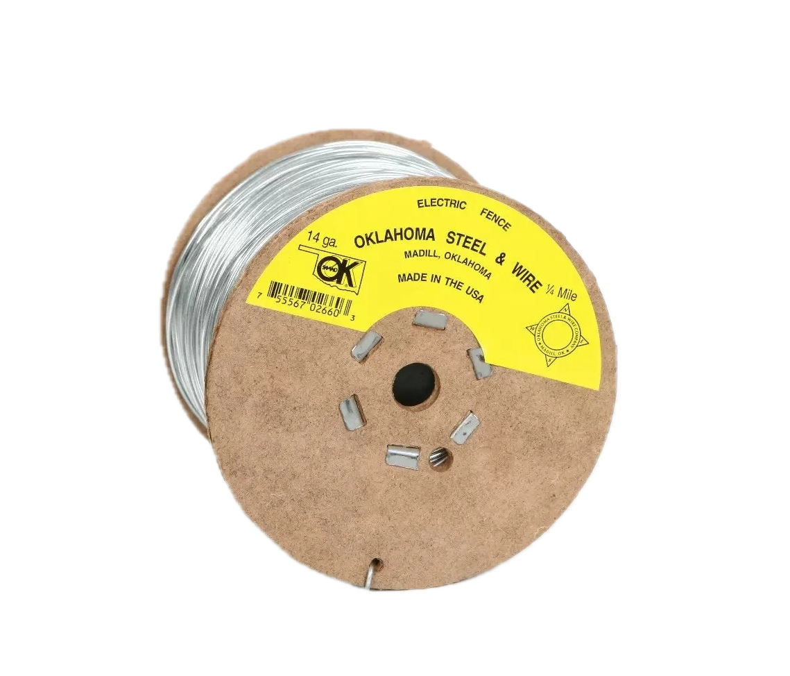 OK Brand® Electric Fence Wire, 14ga x 1:4 mi, 2 SPOOL:CASE