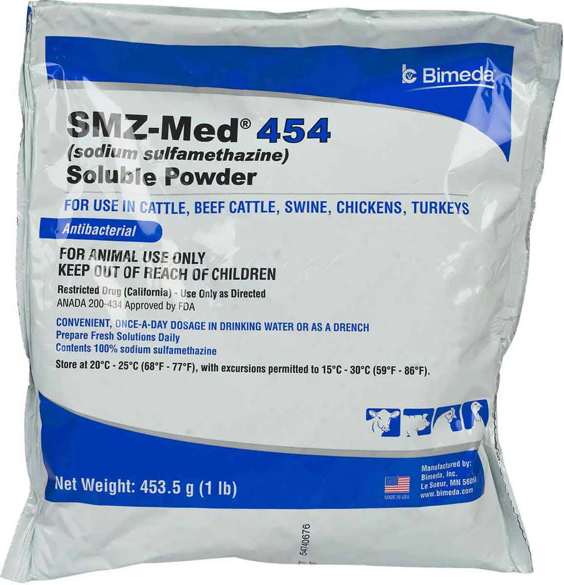 SMZ-Med 454 SP (Sodium Sulfamethazine)