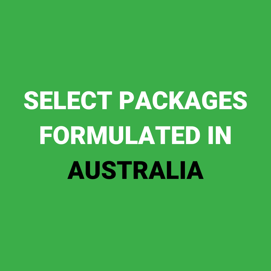 Select Packages Formulated in Australia 1080x1080px