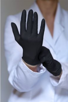 Nitrile Exam Gloves Medical Grade, Powder-Free, Black