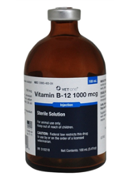 Vitamin B-12 1000 Injection (VetOne), 100 mL