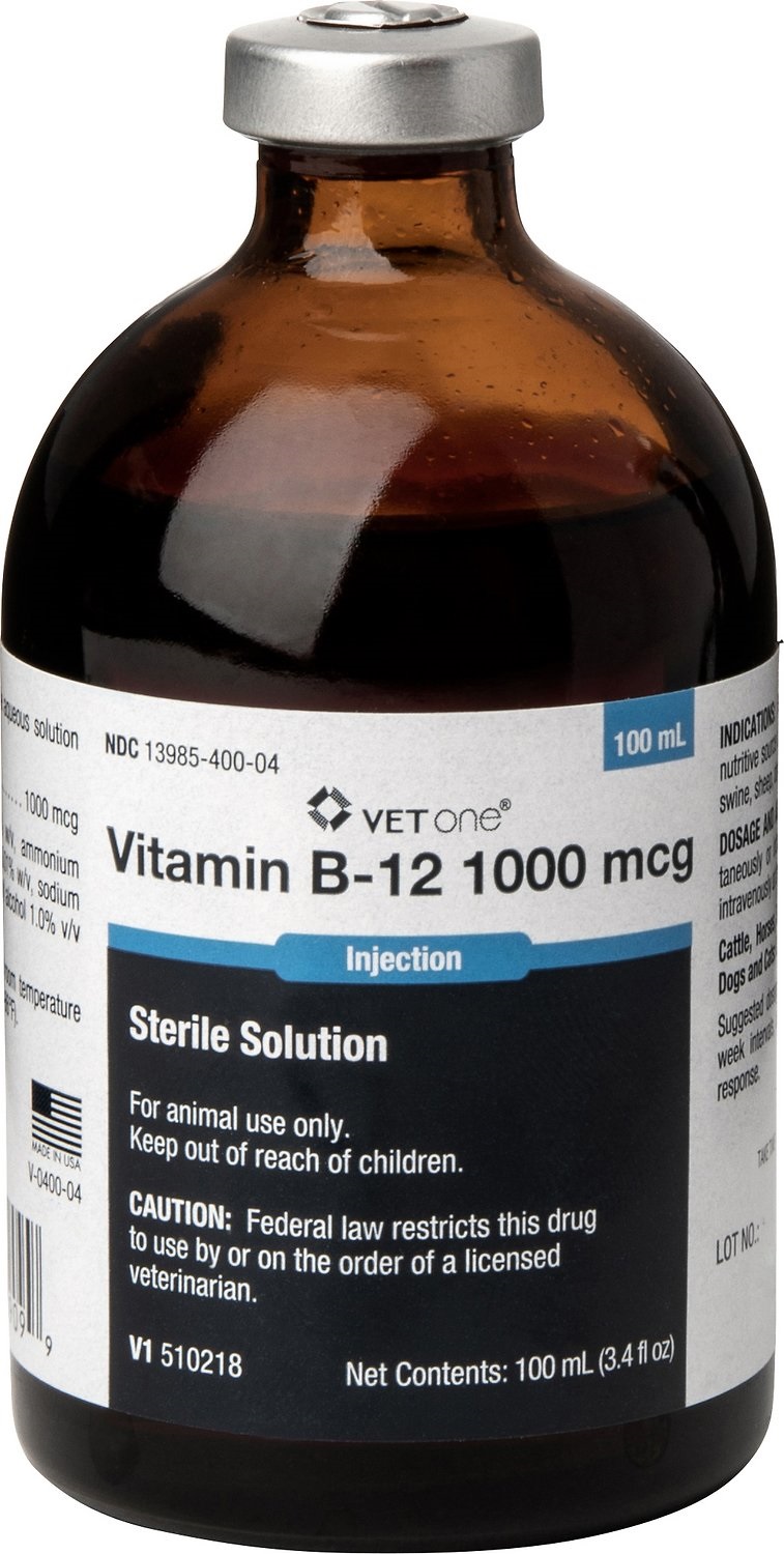 Vitamin B-12 1000 Injection (VetOne), 100 mL