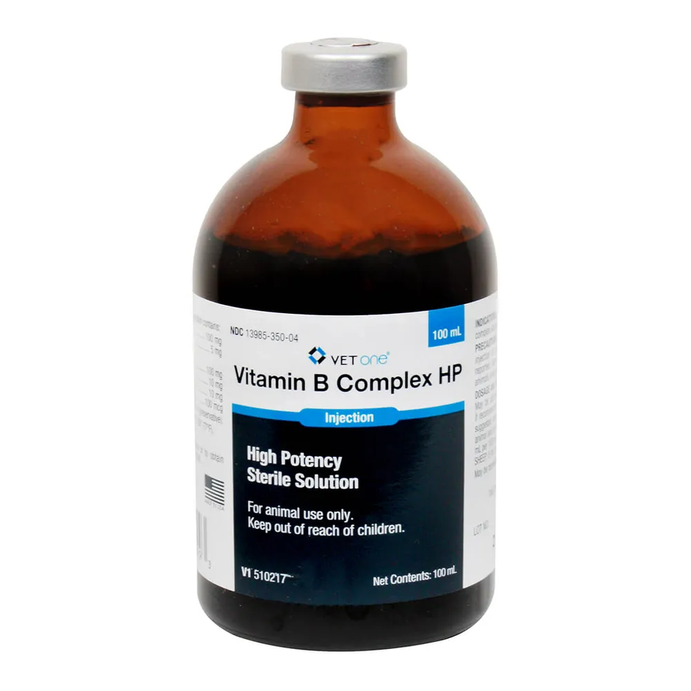 VetOne Vitamin B Complex High Potency Injection (VetOne), 100 mL