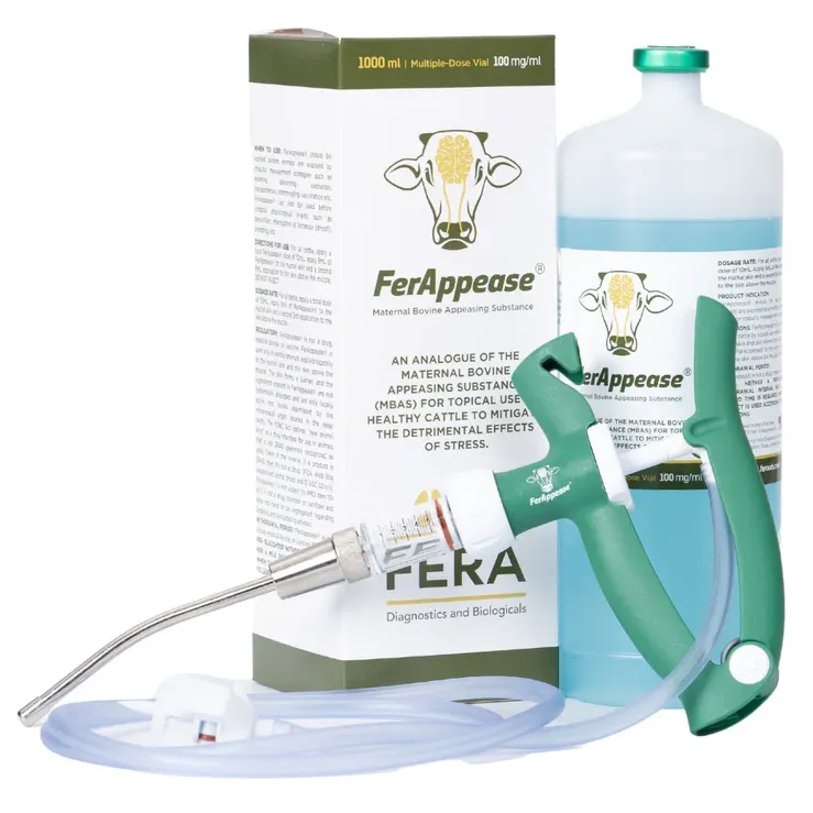 FerAppease Adjustable Dose Draw-Off Gun for Cattle w/ bottle