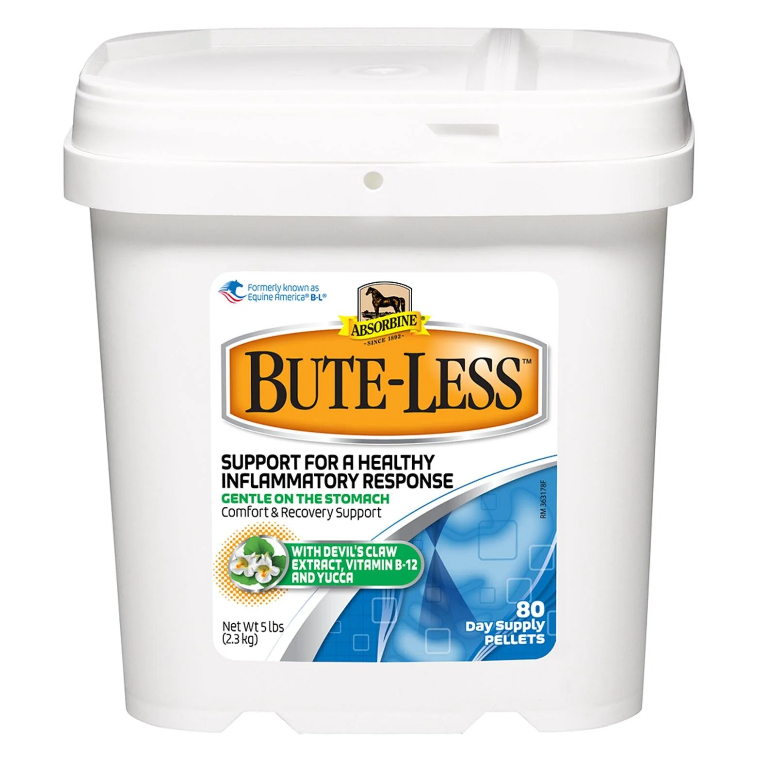 Absorbine Bute-Less Comfort and Recovery Support Pellets, 5 lb