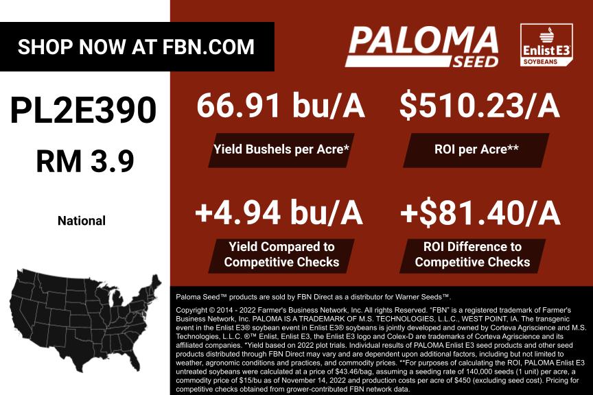 PL2E390 - National - 2022 Yield Graphic