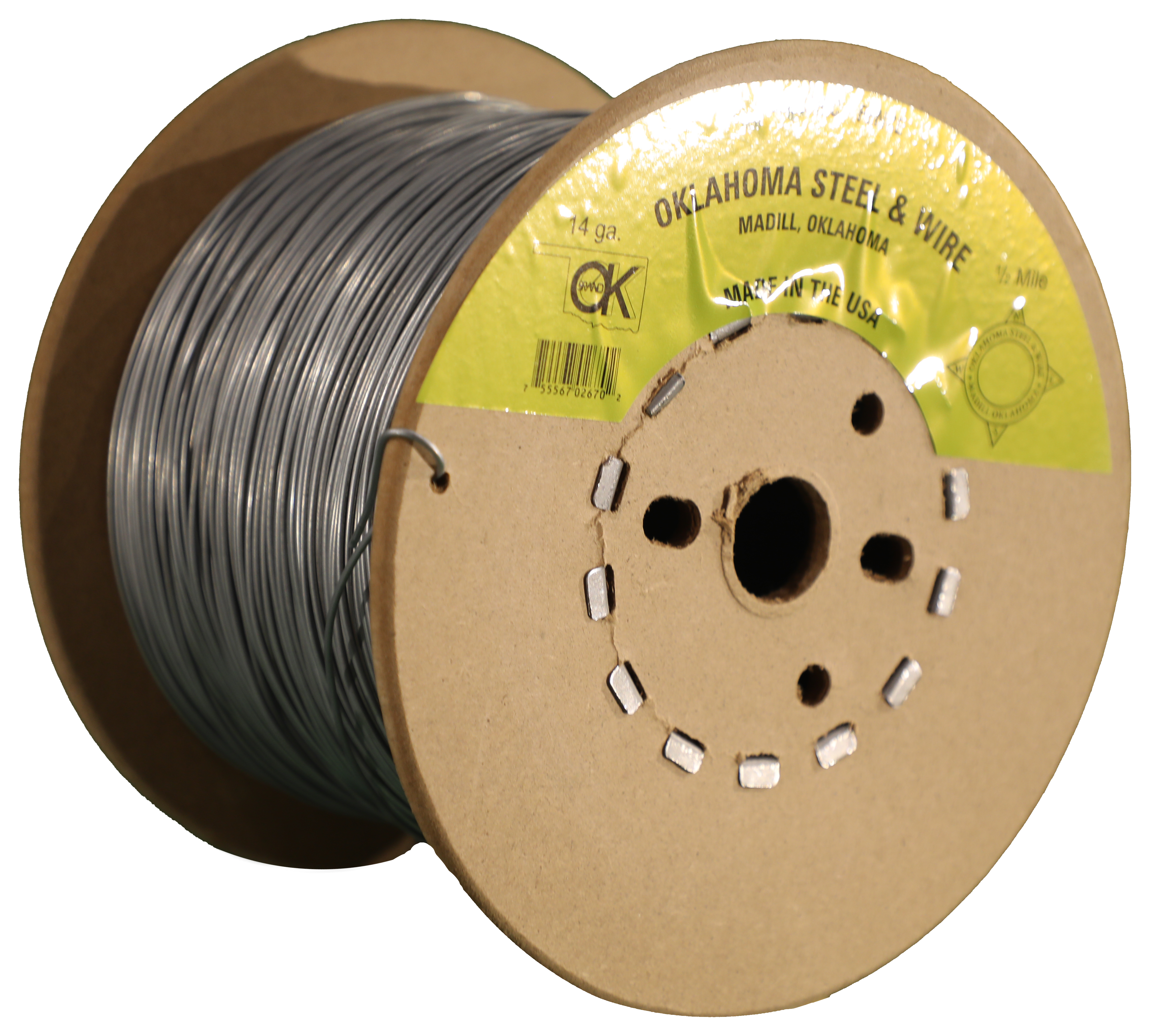 OK Brand® Electric Fence Wire, 14ga x 1:2 mi, 2 SPOOL:CASE