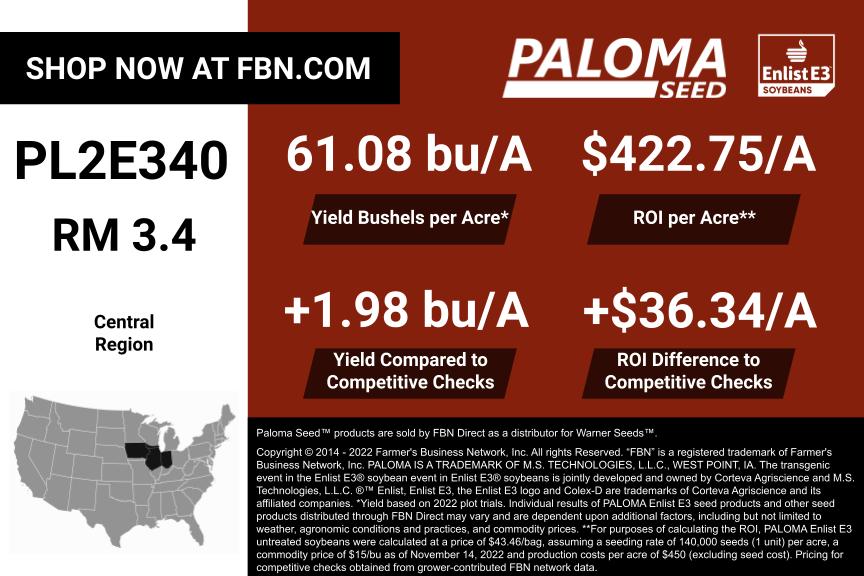 PL2E340 - Central - 2022 Yield Graphic