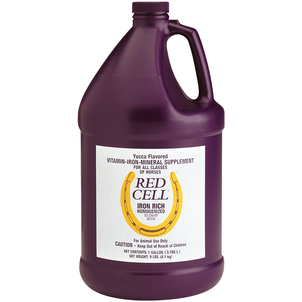 Horse Health Products Red Cell Vitamin/Iron/Mineral Supplement for Horses, Gallon