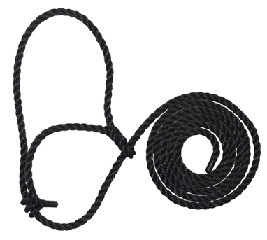 Rope Halter, Black