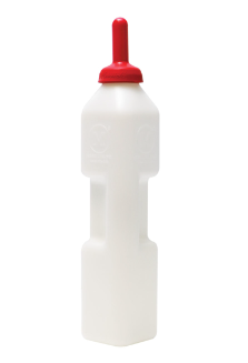 Calf Nurser Bottle Complete w/ Super-Calf Snap-On Nipple (3 Quart)