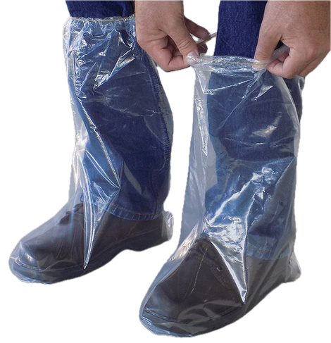 Elastic Top Disposable Boot Covers - 3 MIL (XL)