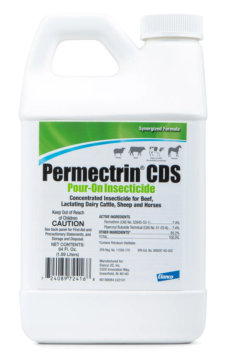 Permectrin® CDS Pour-On Insecticide, 0.5 gallon