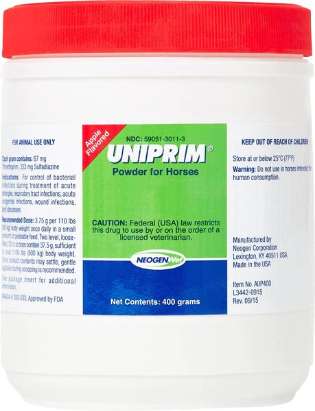 Uniprim Powder for Horses, 400 g