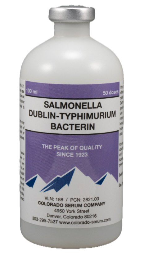 Salmonella Dublin-Typhimurium Bacterin Cattle Vaccine 50 dose