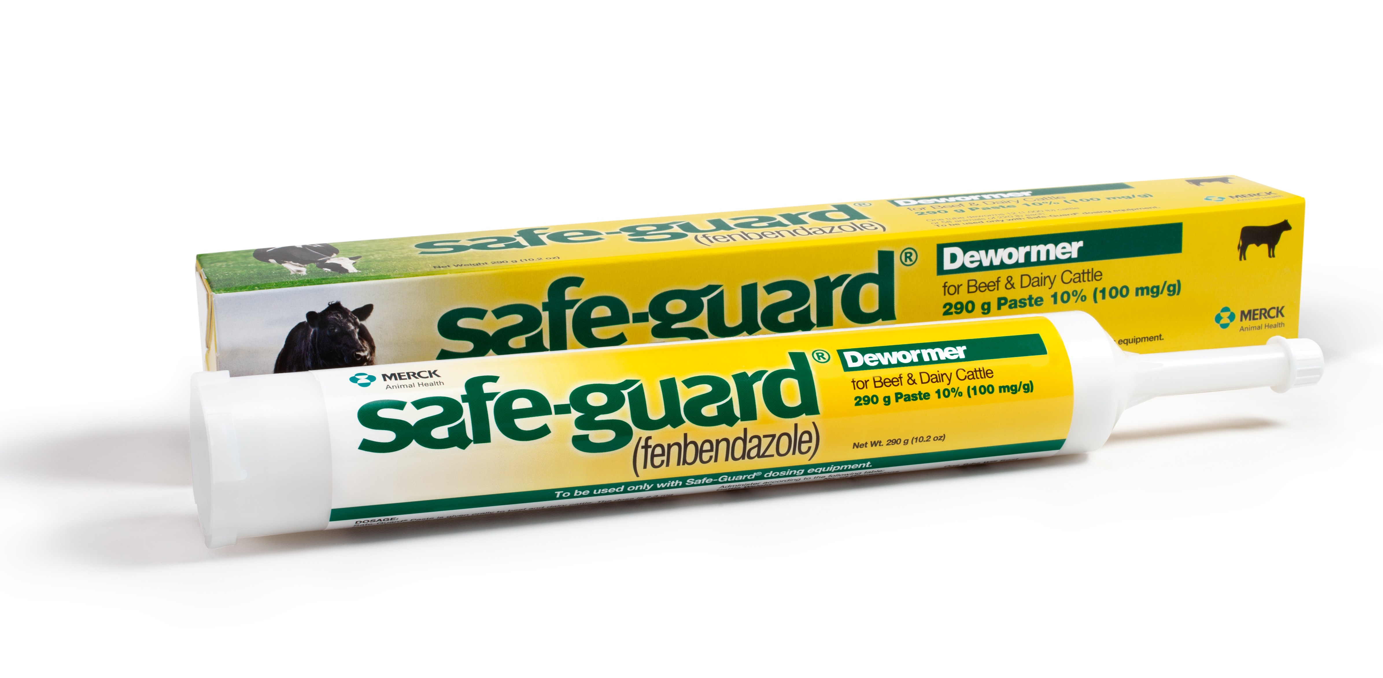 Safe-Guard Dewormer for Beef and Dairy Cattle, 290 g + Tube