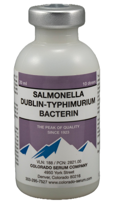 Salmonella Dublin-Typhimurium Bacterin Cattle Vaccine 10 dose