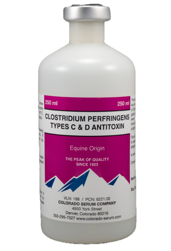 Clostridium Perfringens C & D Antitoxin 250 ml