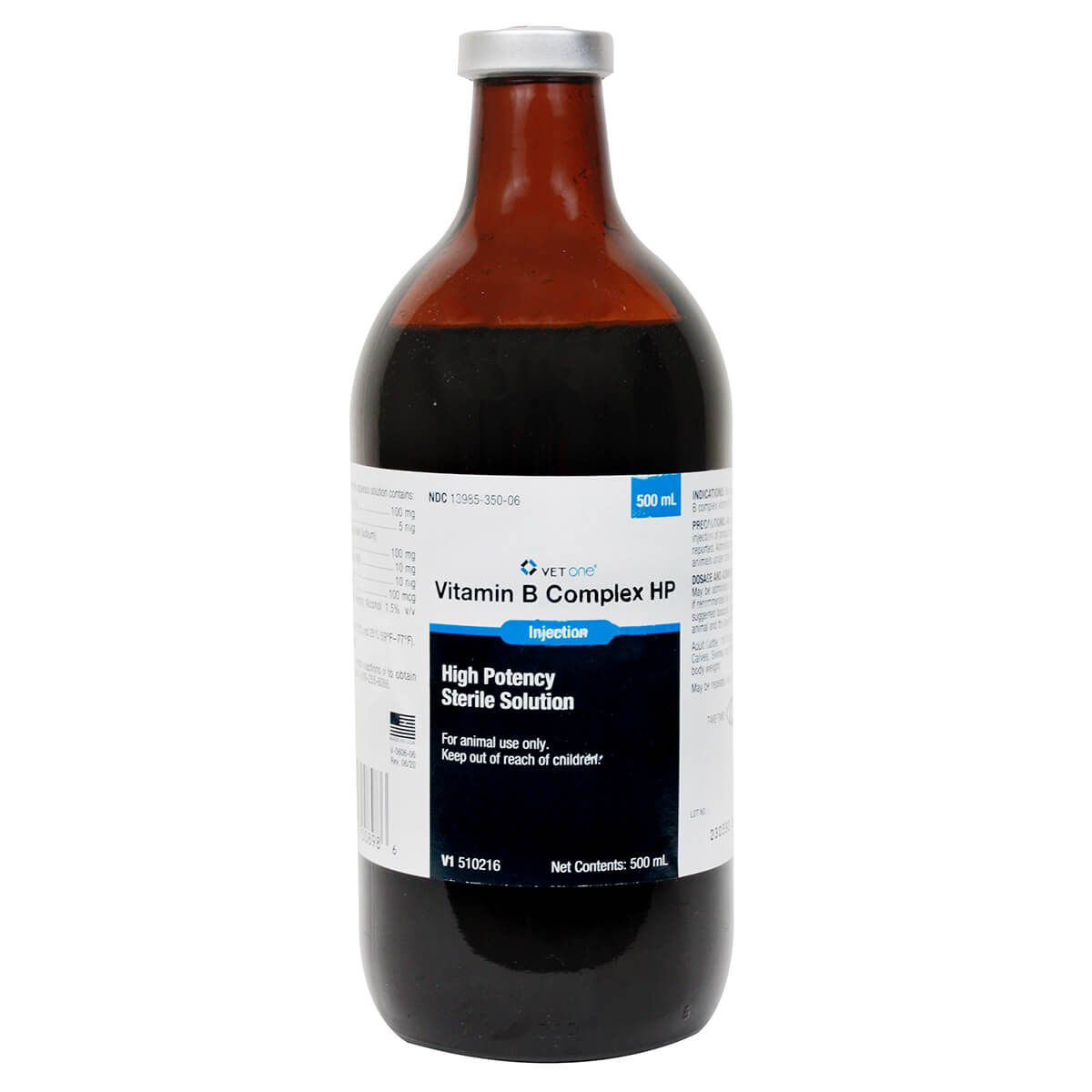 VetOne Vitamin B Complex High Potency Injection (VetOne), 500 mL