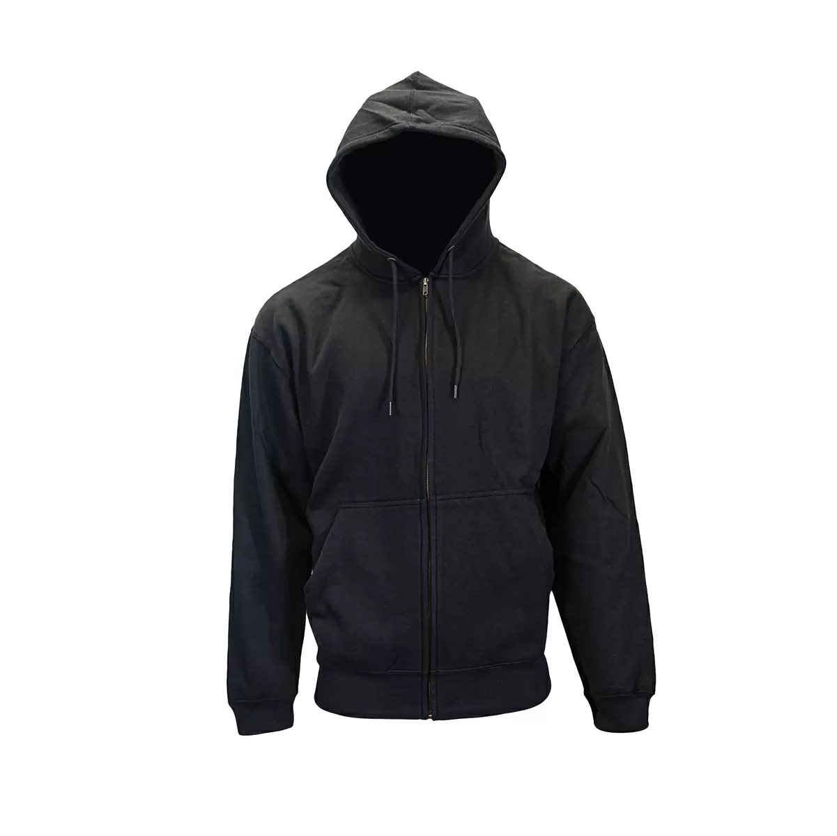 【NYLON STAND HOODED JUMPER】 time is on Five Rock® Midweight Hooded Zip-Front Sweatshirt, Black, 2XL
