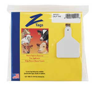 Z Tag Z1 Calf, Blank, White Pkg