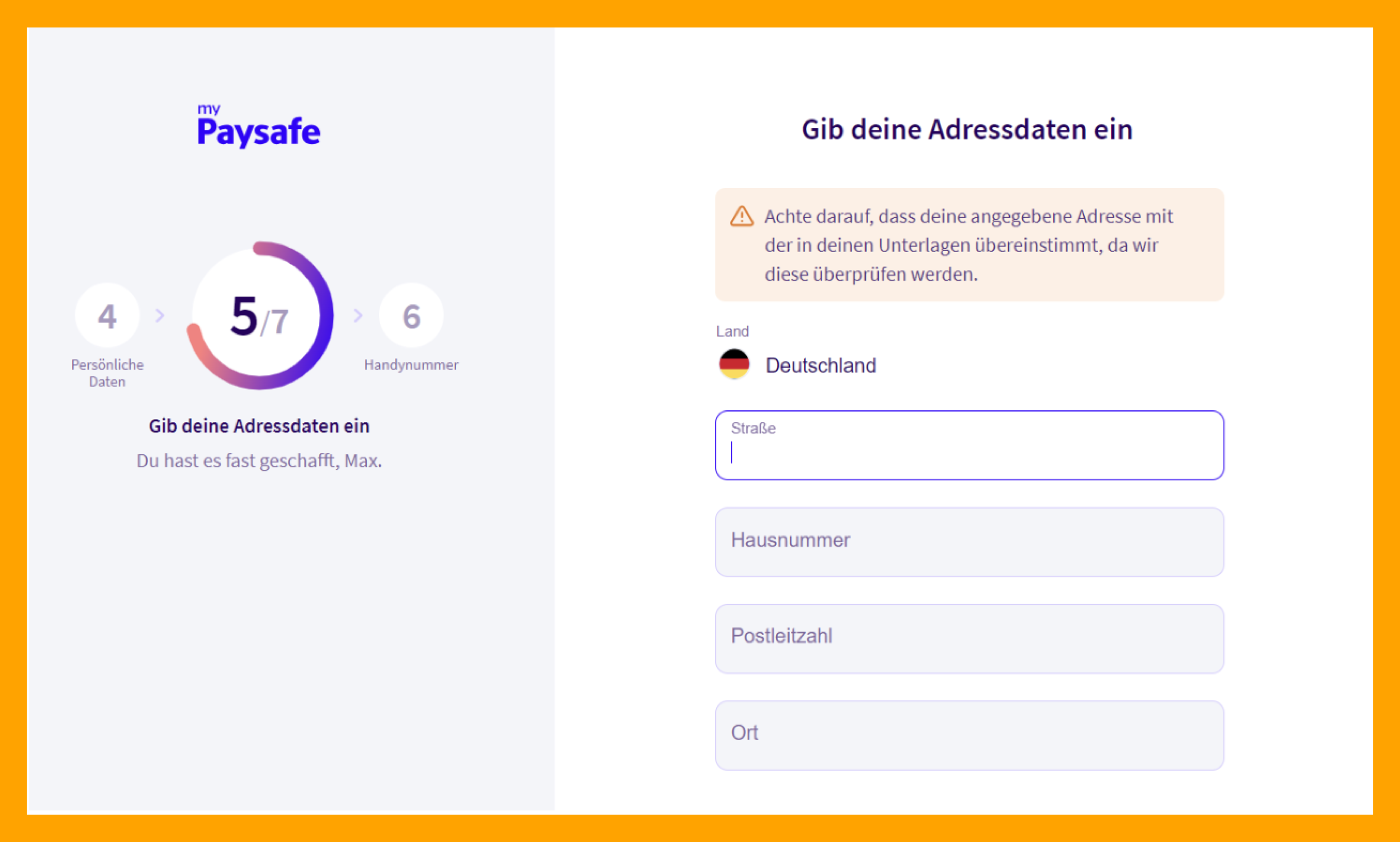 paysafecard konto einrichtung schritt 5