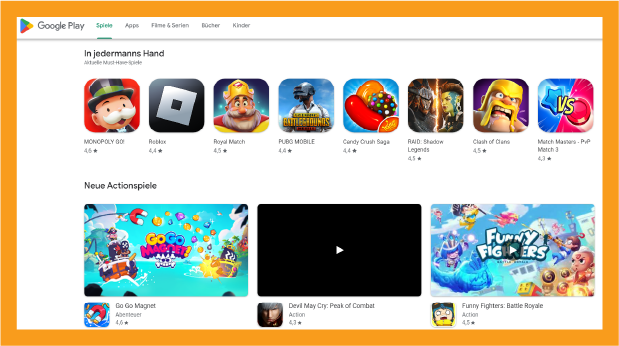 Google Play spiele