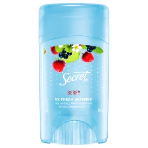 La TECNOLOGÍA 5X FRESH DEFENSE del Gel Invisible Antitranspirante Berry: más protección contra el sudor.
