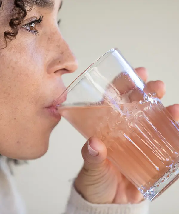 Woman drinking water