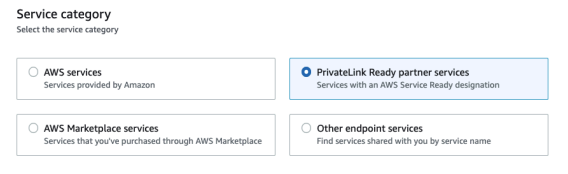 In order to connect to the Deribit service, you first have to create a VPC Endpoint which will be connected through Priv
