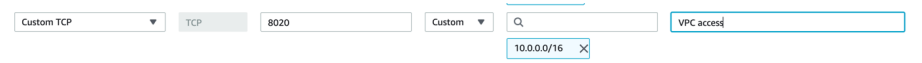 Make sure the associated Security Group has Inbound Rules allowing traffic from your VPC to access the Endpoint. To edit