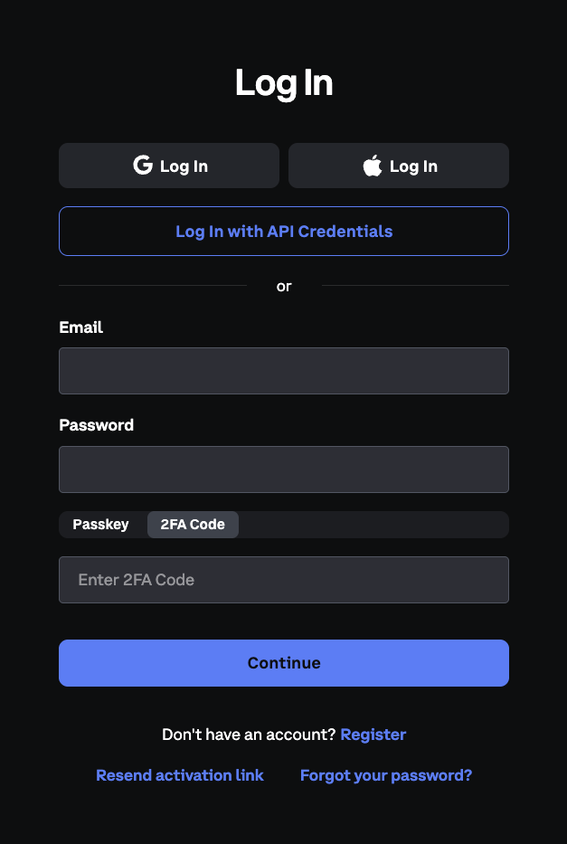 Using API credentials