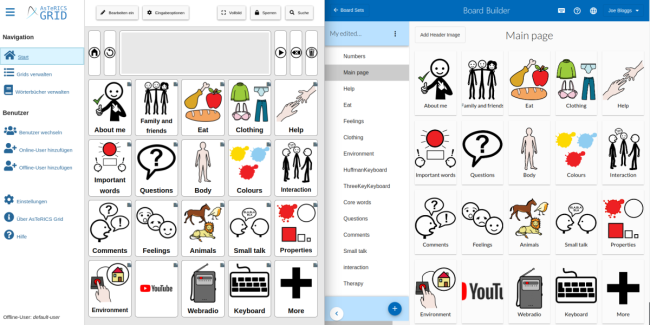 Asterics linking boards in Boardbuilder