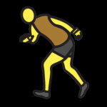 yellow man running