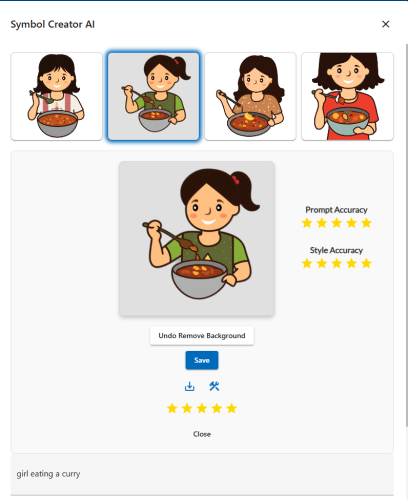 girl eating curry 