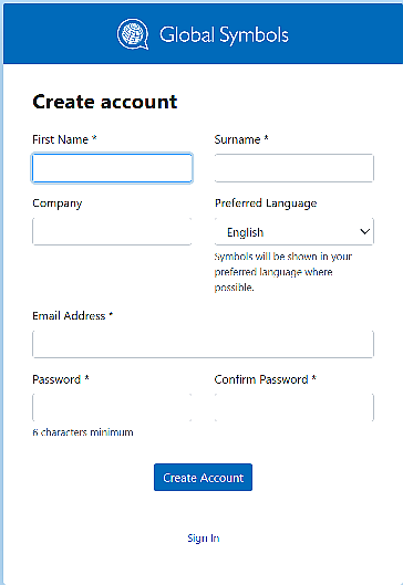 create account