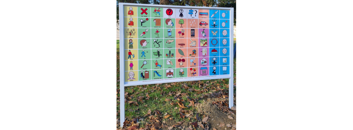 Croatian board in a park