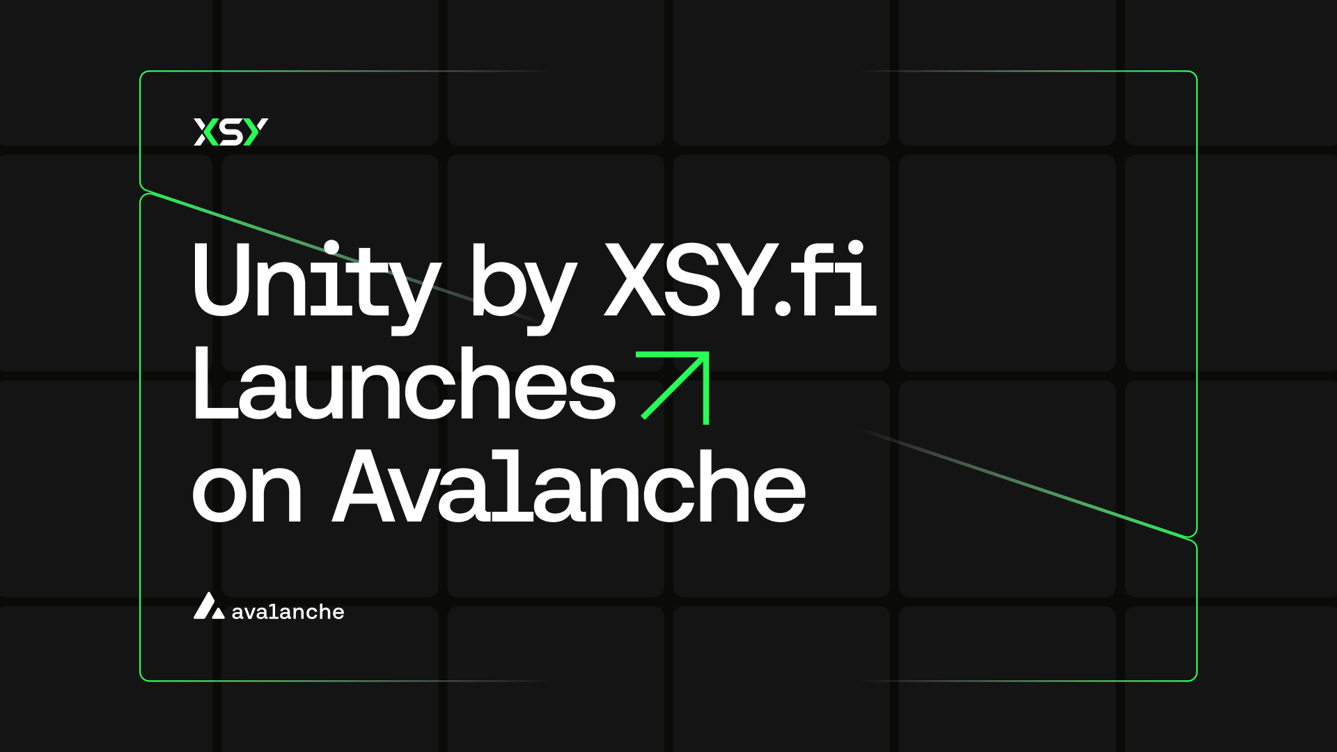 Avax.network — Unity by XSY Launches on Avalanche to Unlock Native Yield, Capital Efficiency, and Composable Liquidity
