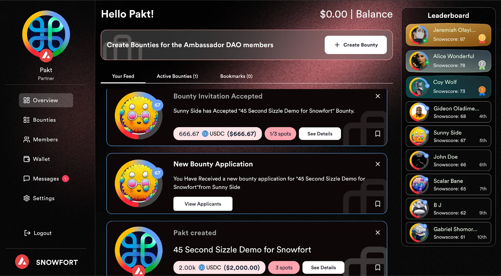The Avalanche Ambassador DAO Launches Snowfort, the AVAX Community Bounty Platform
