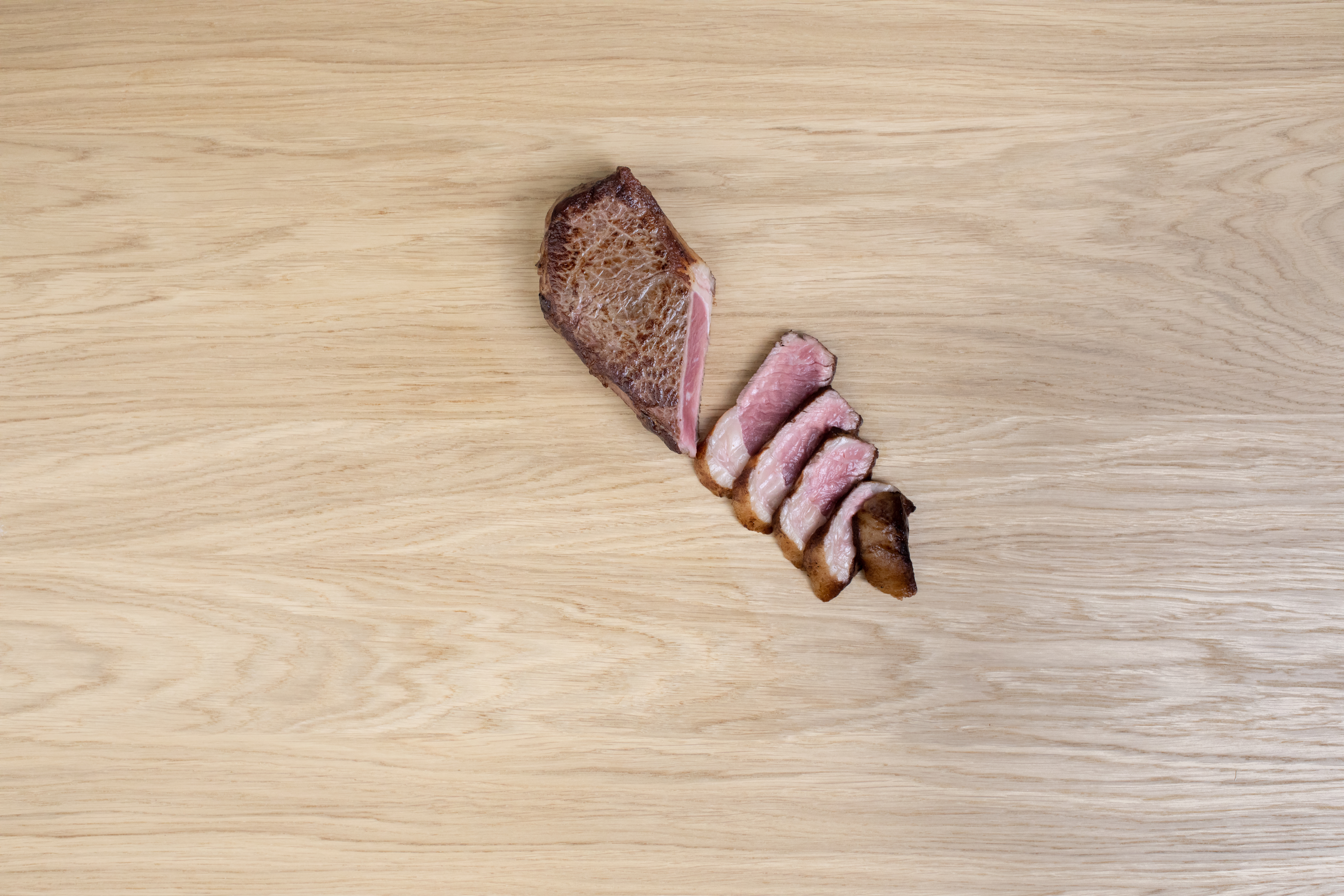 High quality steak cut on table