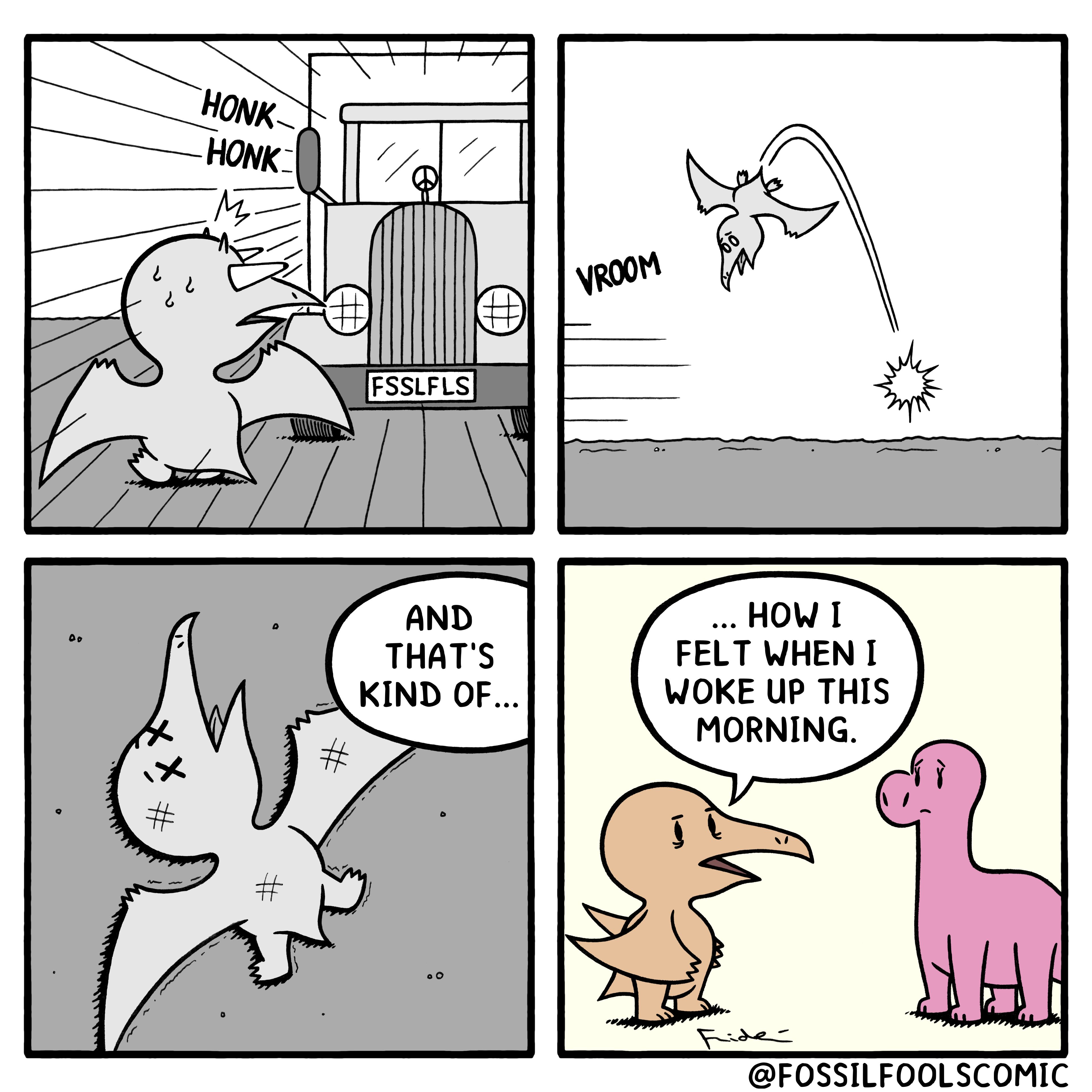 Comic: Hit By A Truck