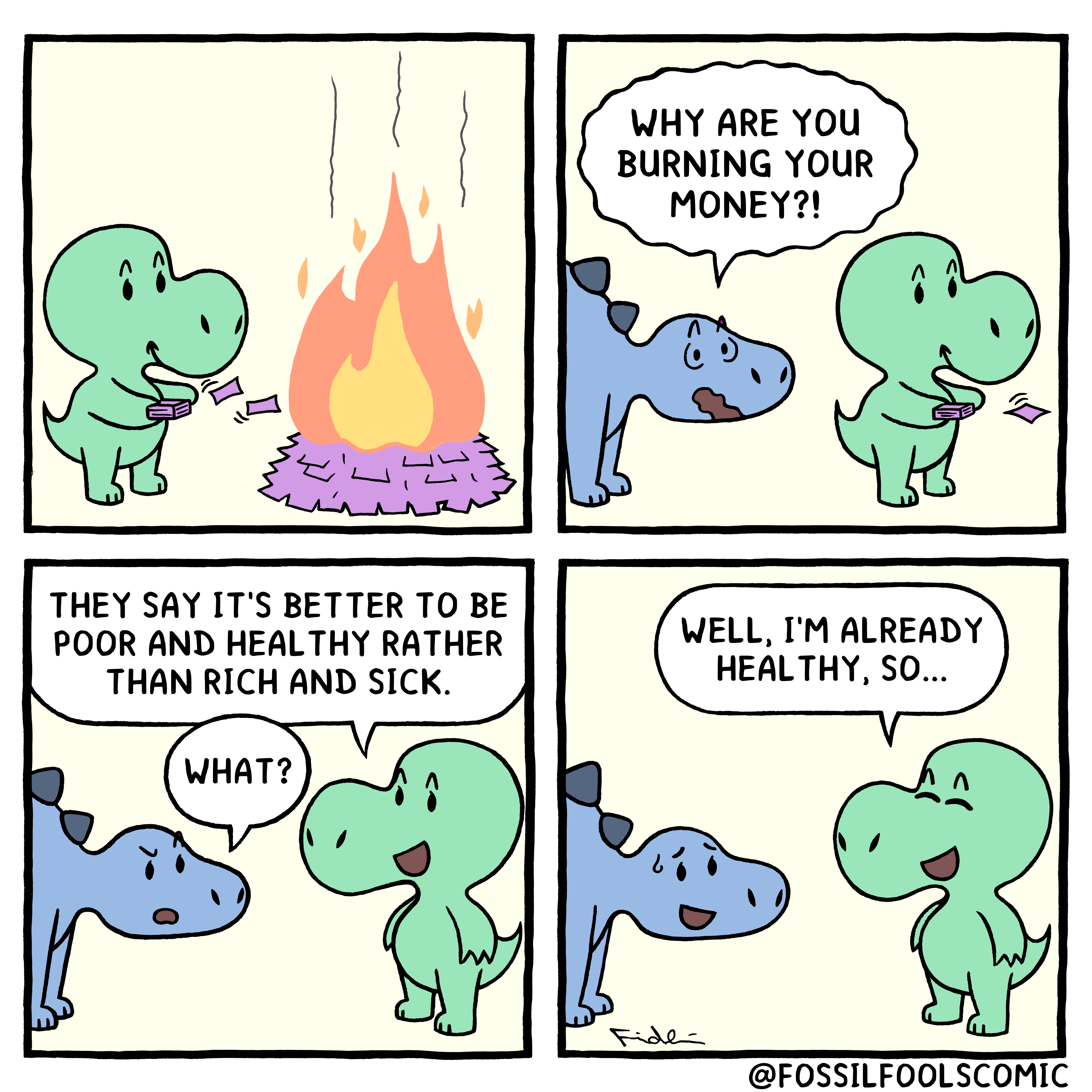 Comic: Poor & Healthy