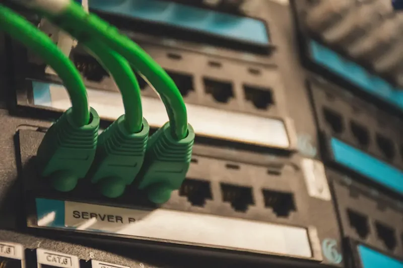 network cabling rack
