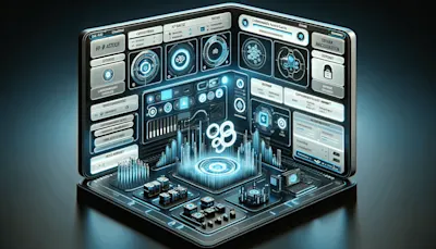illustration of computer and apis