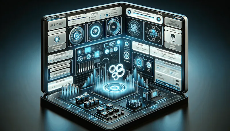 illustration of computer and apis